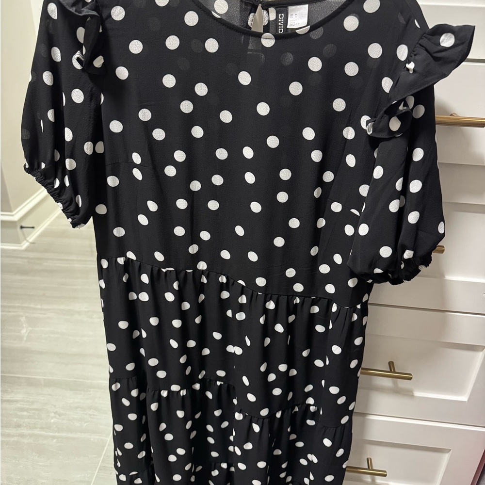 Black and White Polka Dot Dress